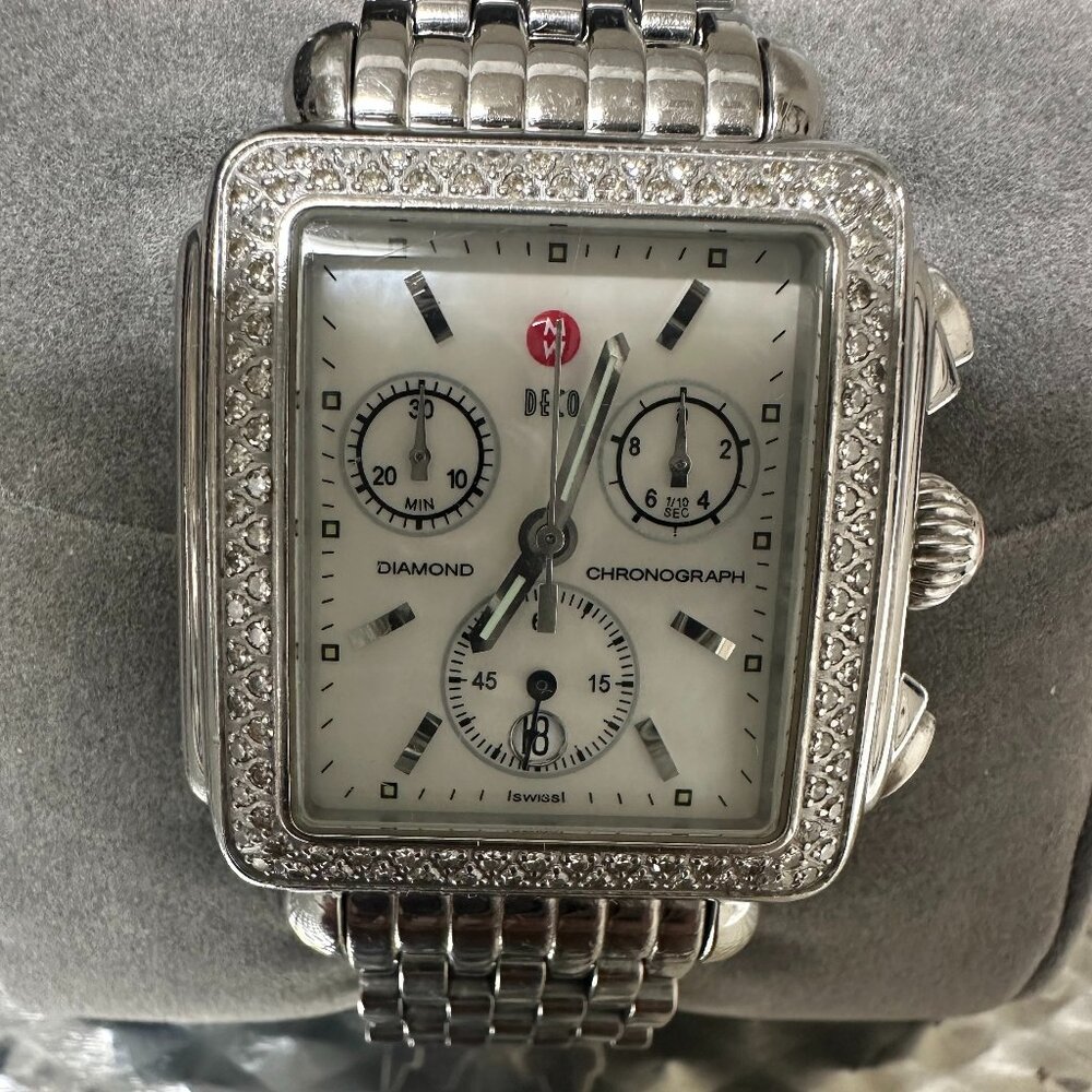 Michele Diamond Bezel Watch